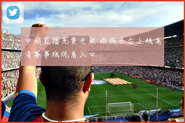 中超直播免费开放 雨燕平台上线高清赛事线观看入口